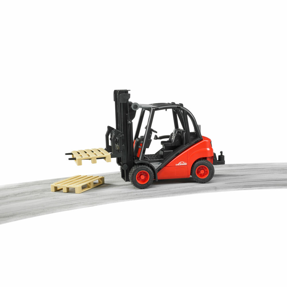 Bruder Commercial Vehicles Linde Forklift H30D, with Trailer Hitch, Model Vehicle, Model Vehicle, Toy, 02511