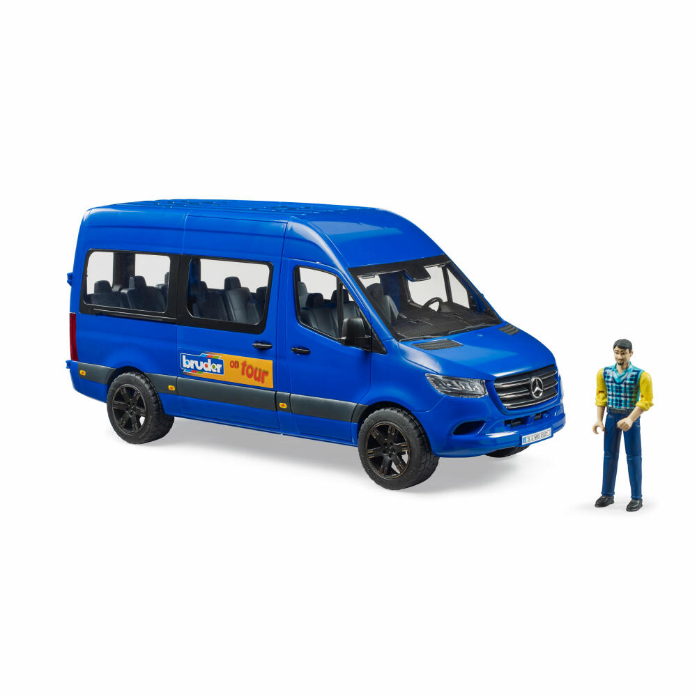 Bruder MB Sprinter Transfer with driver, bus, toy car, toy car, 02681