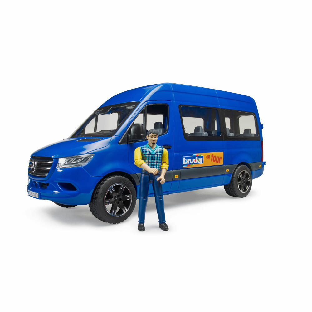Bruder MB Sprinter Transfer with driver, bus, toy car, toy car, 02681