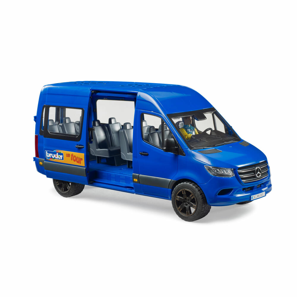 Bruder MB Sprinter Transfer with driver, bus, toy car, toy car, 02681