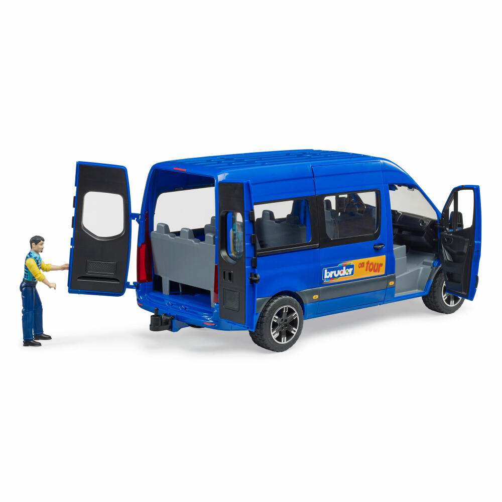 Bruder MB Sprinter Transfer with driver, bus, toy car, toy car, 02681