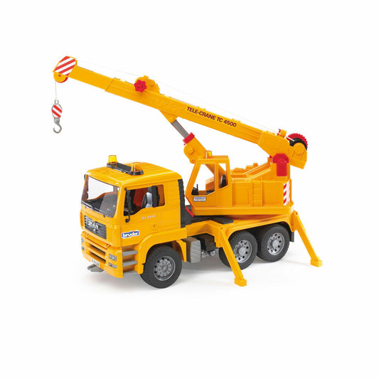 Bruder Baufahrzeuge MAN TGA Kran-LKW, Kran LKW, Modellfahrzeug, Modell Fahrzeug, Spielzeug, 02754