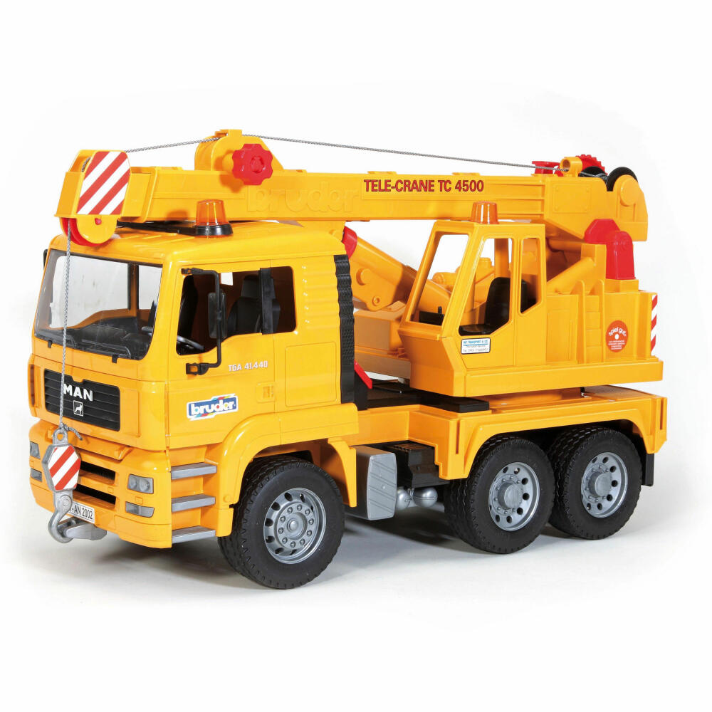 Bruder Construction Vehicles MAN TGA Crane Truck, Crane Truck, Model Vehicle, Model Vehicle, Toy, 02754