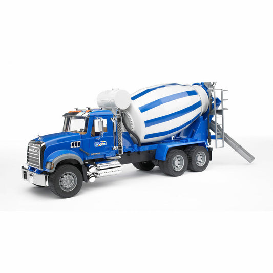 Bruder Baufahrzeuge MACK Granite Betonmisch-LKW, Betonmischer, Modellfahrzeug, Modell Fahrzeug, Spielzeug, 02814