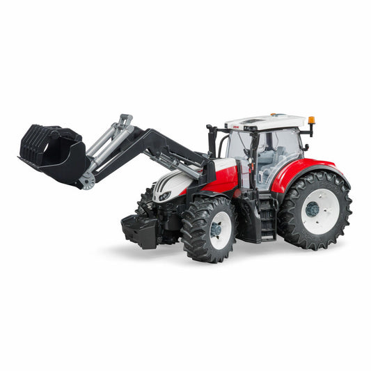 Bruder Landwirtschaft Steyr 6300 Terrus CVT, mit Frontlader, Traktor, Modellfahrzeug, Modell Fahrzeug, Spielzeug, 03181