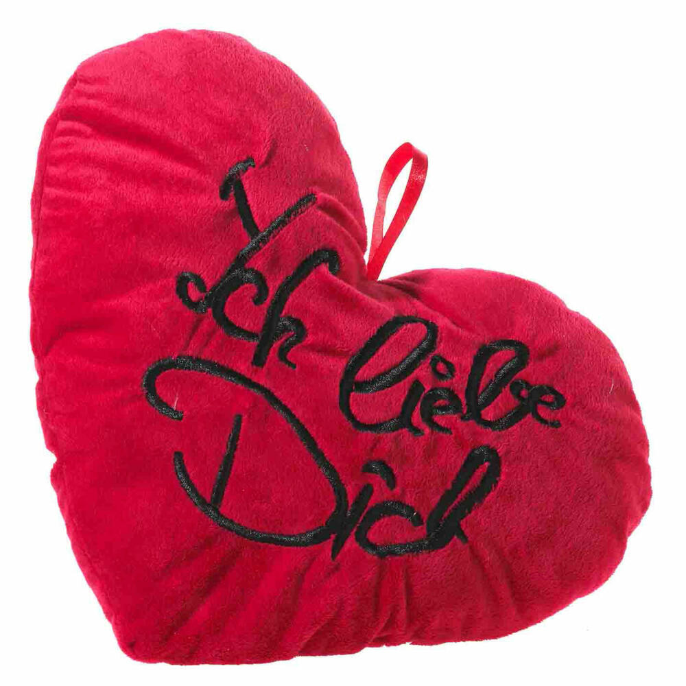 Heunec Herz Ich liebe Dich, Herzkissen, Kissen, Dekokissen, Deko, 38 cm, 523562