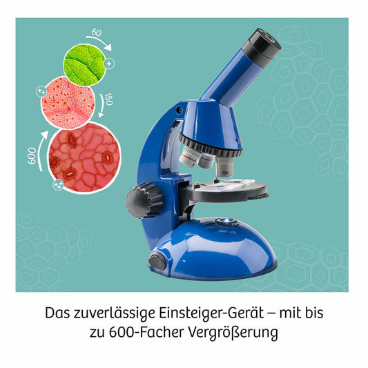 KOSMOS My Discovery Microscope INT, Mikroskop, Experimentierkasten, Experimente, Kinder, ab 8 Jahren, 617523