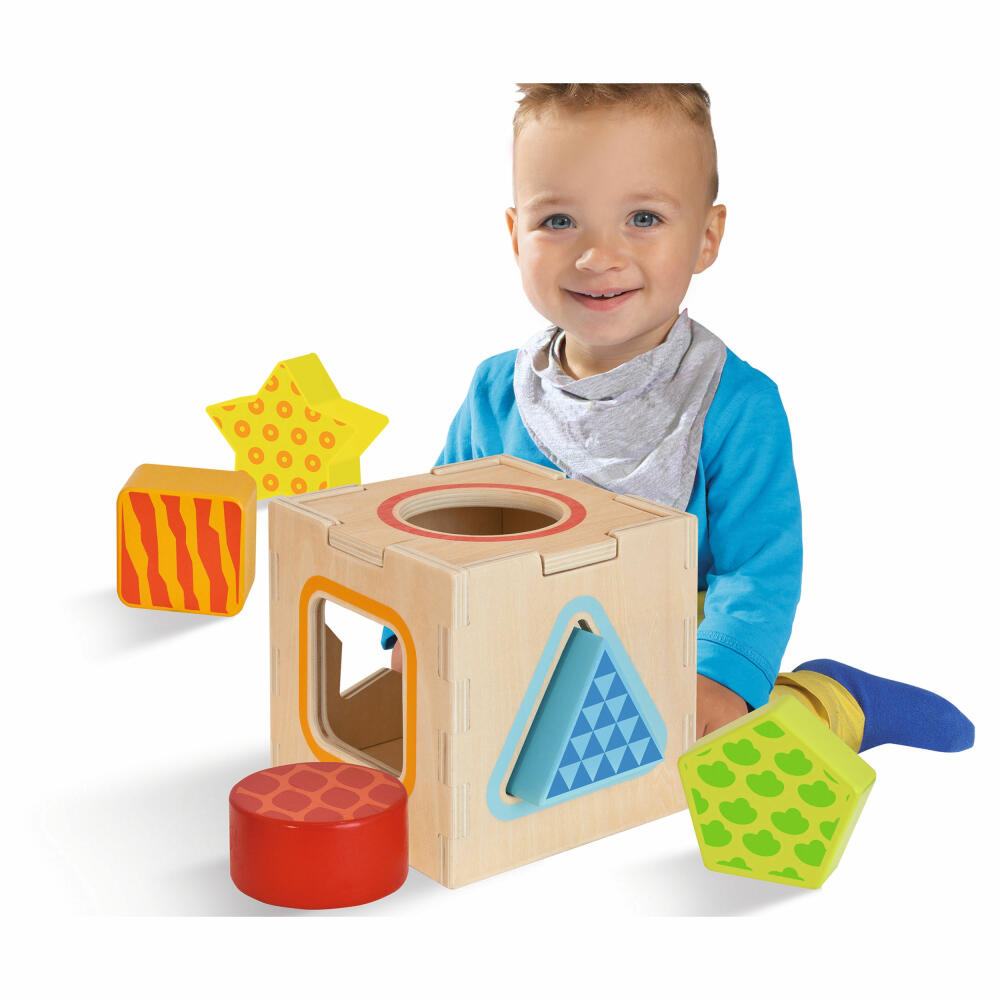 Eichhorn Color plug-in box, plug-in toy, plug-in game, wooden toy, wooden toy, 100002254