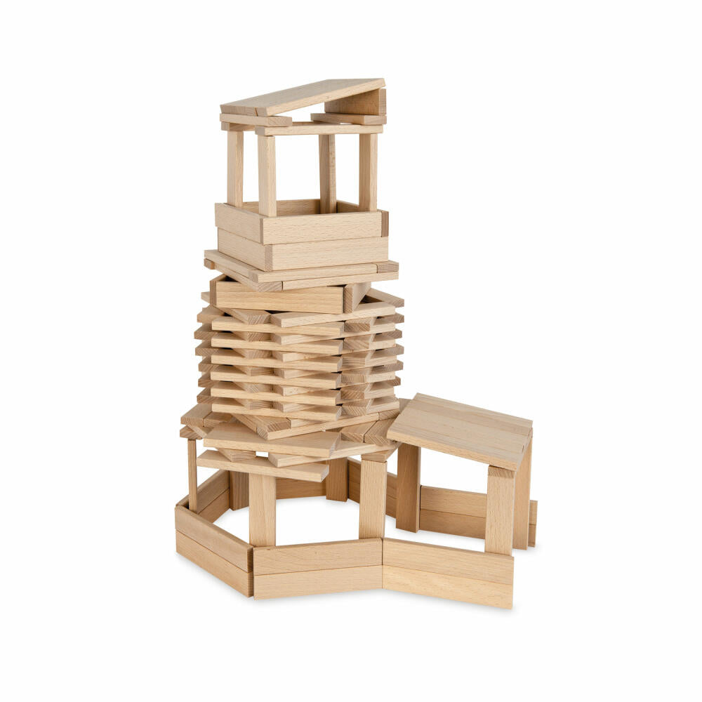 Eichhorn wooden construction kit, 200 pcs., wooden blocks, building blocks, wooden building blocks, building blocks, wooden blocks, wood, 100001612