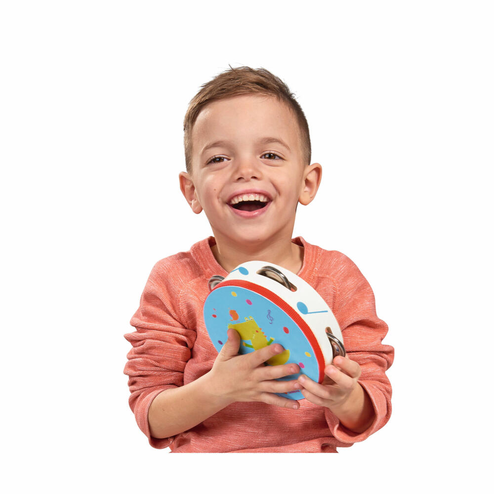 Eichhorn Music Tambourine, Hand Drum, Children's Drum, Tambourine, Instrument, Wood, 100003483