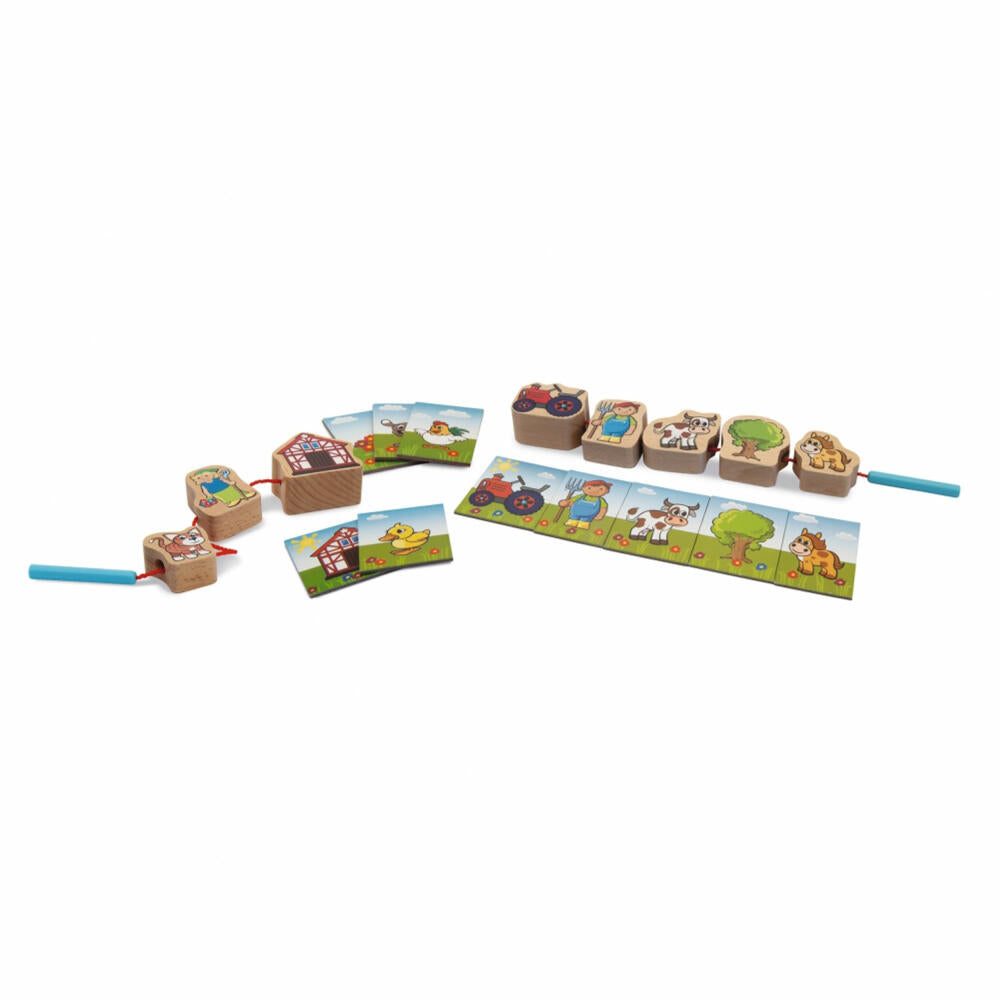 Eichhorn threading game, 13 pcs., motor skills toy, motor skills toy, threading toy, 100005200