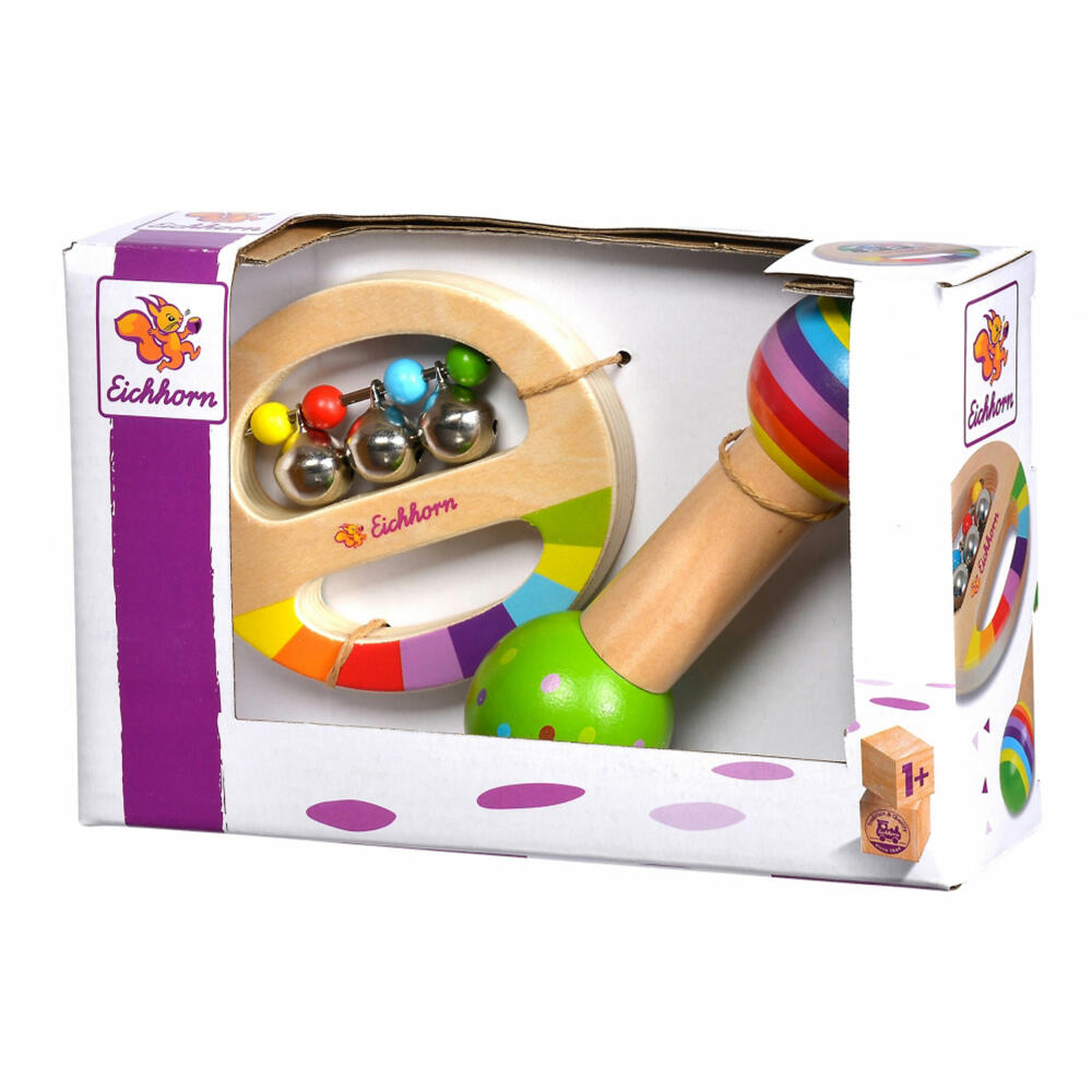 Eichhorn Music Set Grasping Toy, Grasping Toy, Wooden Stick, Musical Instruments, Toy, 100003486