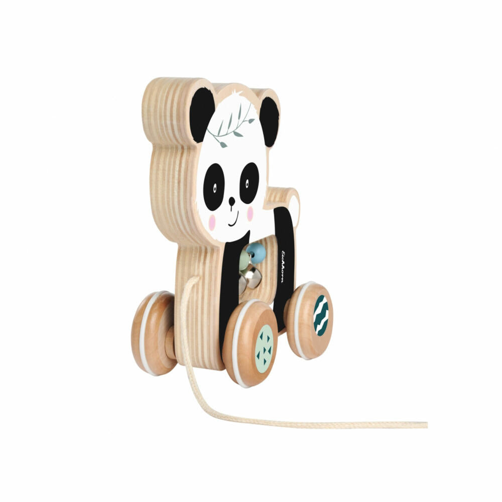 Eichhorn Nachziehtier Panda, Nachziehspielzeug, Ziehtier, Holzspielzeug, Holz Spielzeug, 100003806
