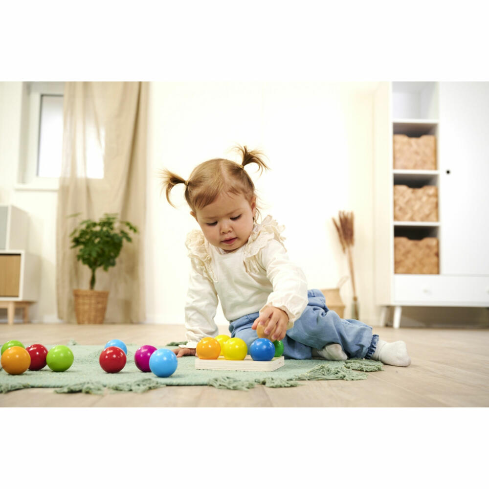 Eichhorn ball sorting game, learning colors, educational toy, color sorting game, toy, 100003462
