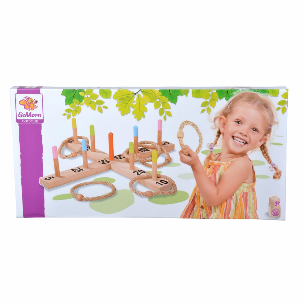 Eichhorn Outdoor Ring Toss Game, Throwing Game, Rings Throwing, Skill Game, Garden Game, 100004405