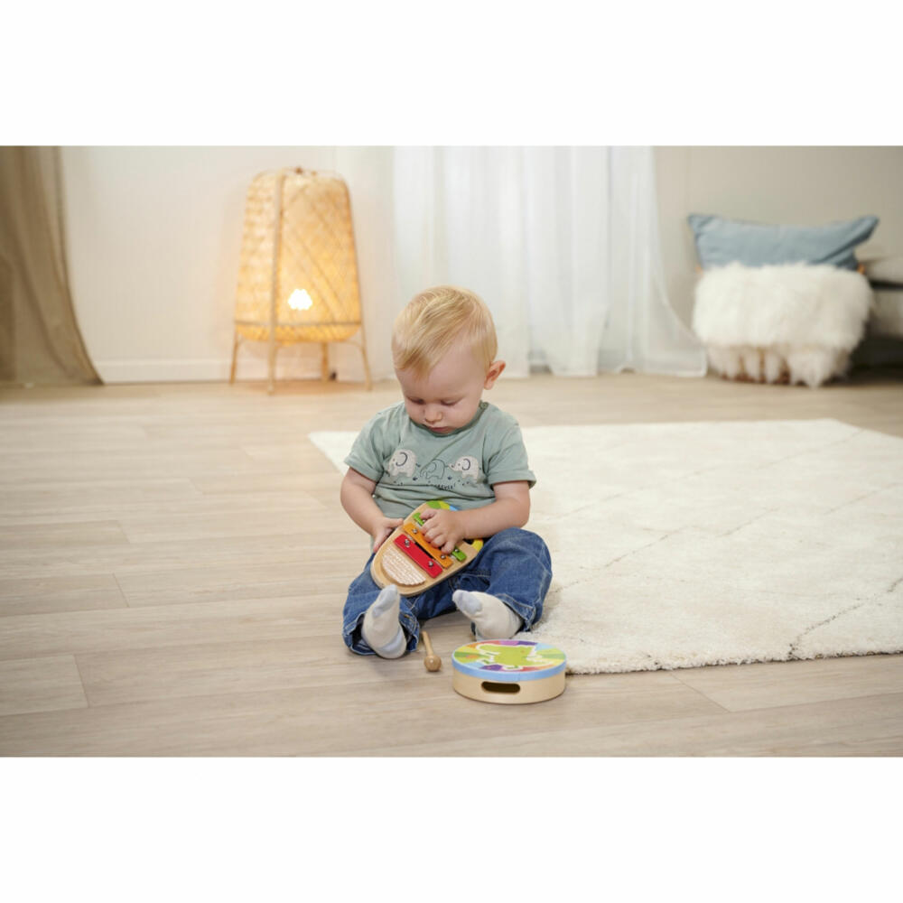 Eichhorn Music Set Drum and Xylo, 2-piece, Hand Drum, Xylophone, Musical Instrument, Children, 100003490
