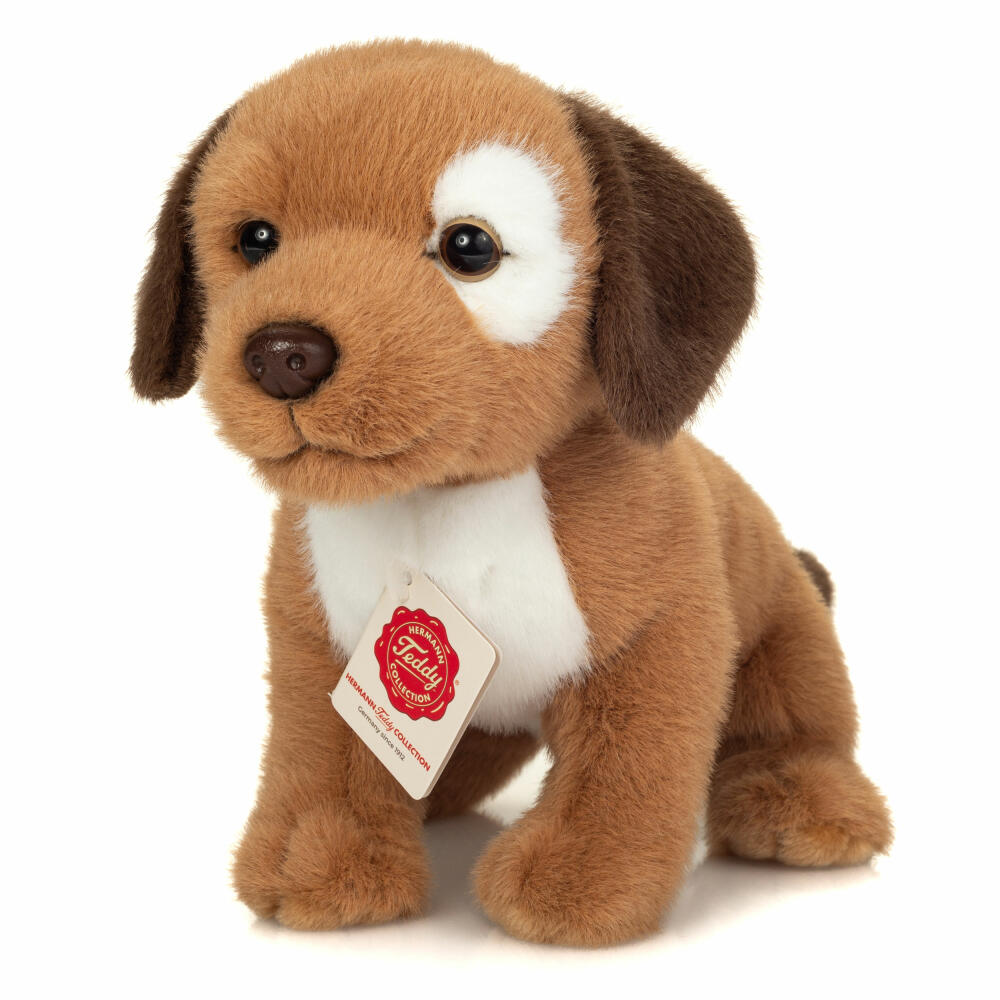 Teddy Hermann Hundewelpe Milow, Kuscheltier, Stofftier, Plüschtier, 25 cm, 919964