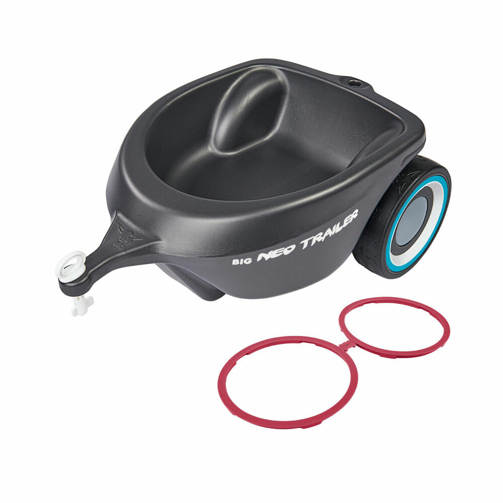BIG Bobby-Car Neo Trailerr, Bobbycar Trailer, Ride-on Car Accessories, Children's Toy, Anthracite, 800056267