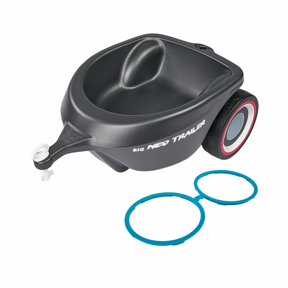 BIG Bobby-Car Neo Trailerr, Bobbycar Trailer, Ride-on Car Accessories, Children's Toy, Anthracite, 800056267