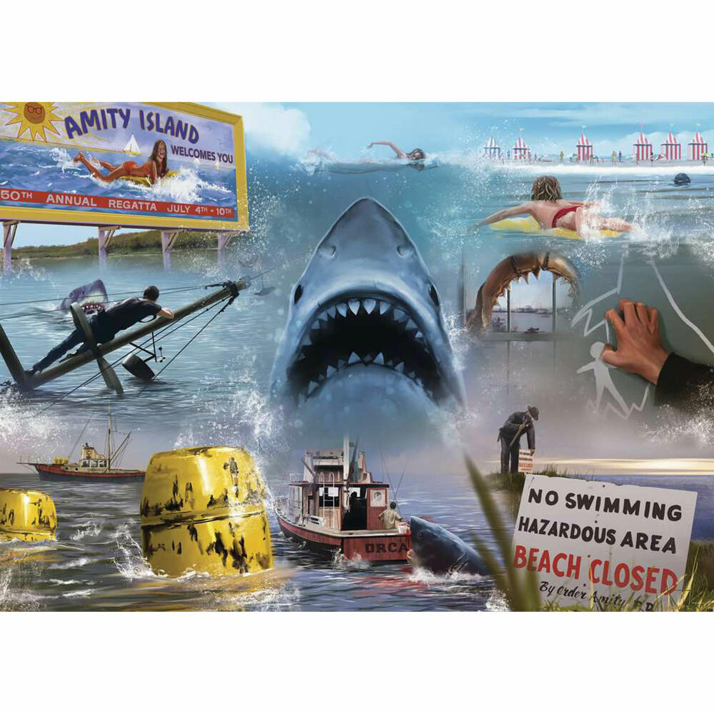 Ravensburger Puzzle Jaws, Erwachsenenpuzzle, 1000 Teile, 12000277