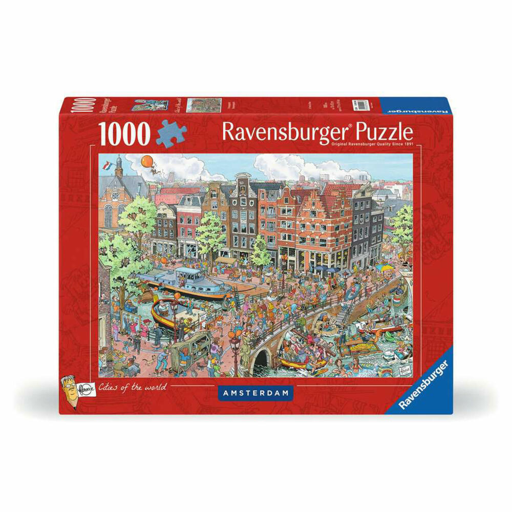 Ravensburger Puzzle Amsterdam, Erwachsenenpuzzle, 1000 Teile, 12000296