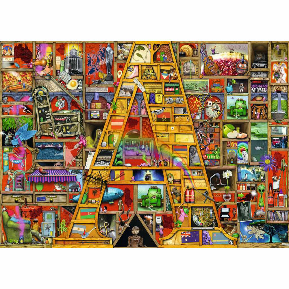 Ravensburger Puzzle Awesome Alphabet A, Erwachsenenpuzzle, 1000 Teile, 12000333