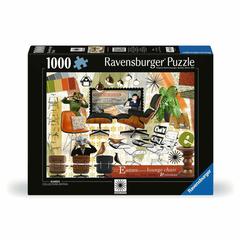 Ravensburger Puzzle Eames Design Klassiker, Erwachsenenpuzzle, 1000 Teile, 12000399