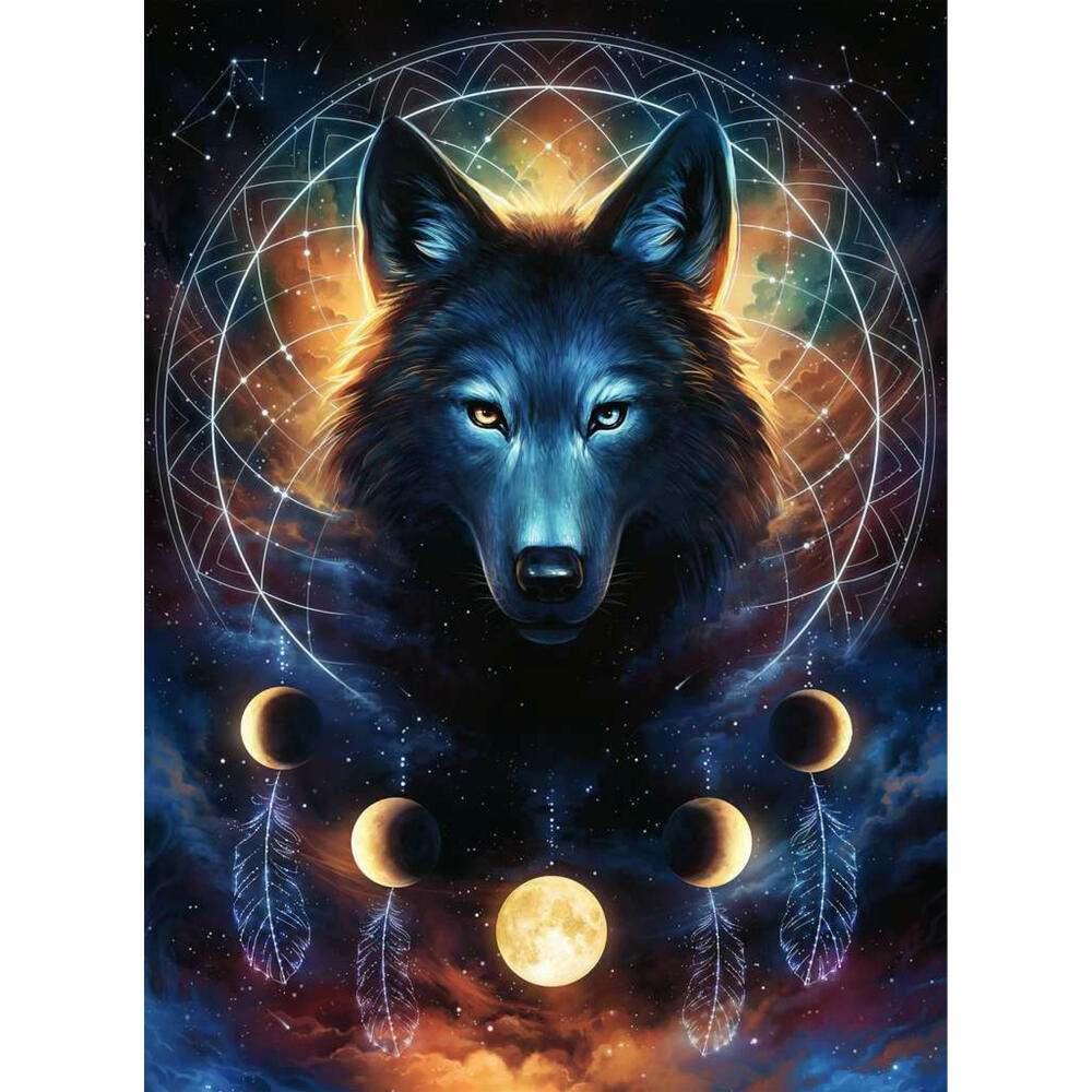 Ravensburger Puzzle Leuchtender Wolf, Erwachsenenpuzzle, 500 Teile, 12000442
