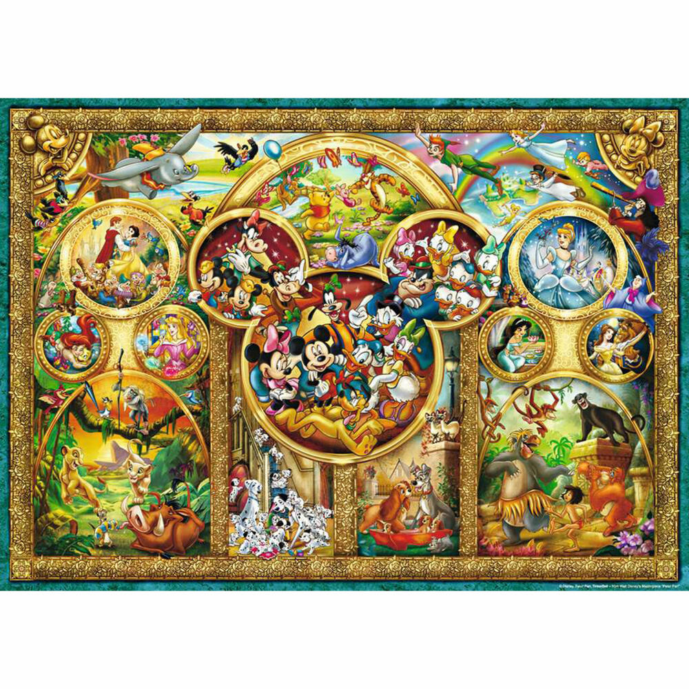 Ravensburger Puzzle Die schönsten Disney Themen, Erwachsenenpuzzle, 1000 Teile, 12000469