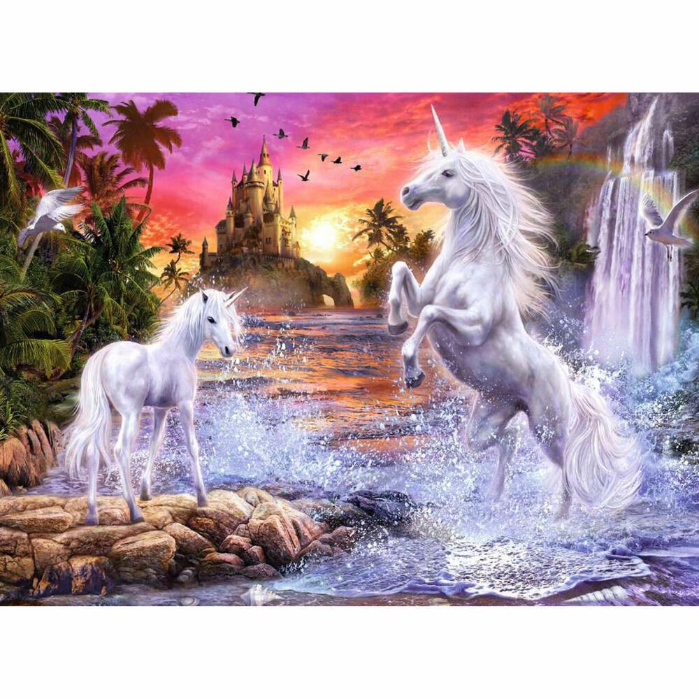 Ravensburger Puzzle Einhörner am Fluss, Erwachsenenpuzzle, 500 Teile, 12000471