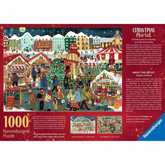 Ravensburger Christmas Market, Puzzle, Erwachsenenpuzzle, 1000 Teile, 12000729