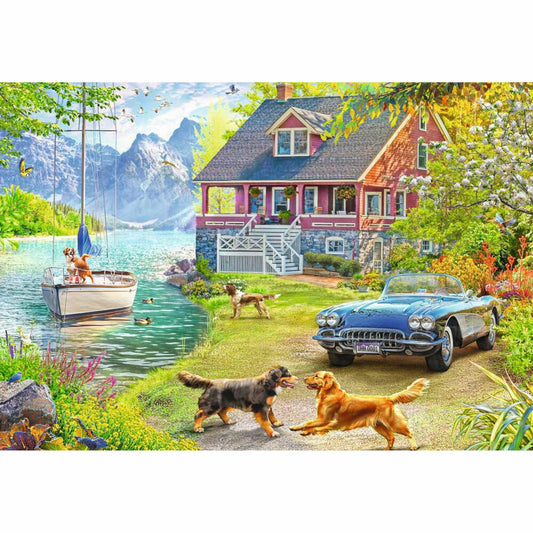 Ravensburger Sommerhaus am See, Puzzle, Kinderpuzzle, 200 Teile, ab 9 Jahren, 12001370