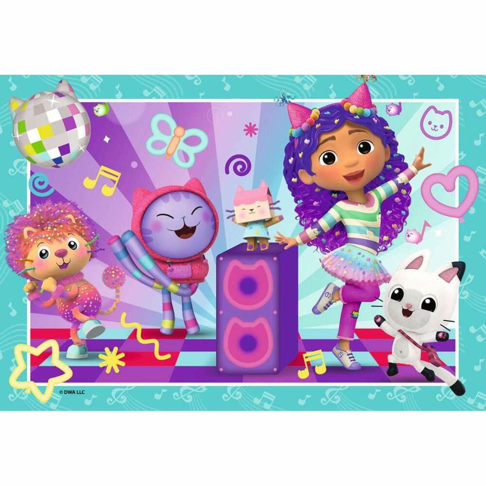 Ravensburger Gabbys Dollhouse Bereit zu feiern! Puzzle, Kinderpuzzle, 2 x 24 Teile, 12004112