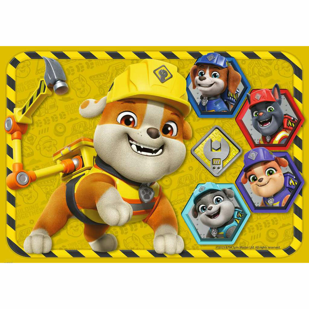Ravensburger Bulldoge Rubble und sein Team, Puzzle, Kinderpuzzle, 2 x 12 Teile, 12004167