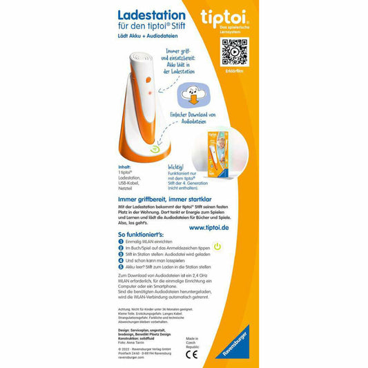 Ravensburger tiptoi Ladestation für Stift, Lade Station, Zubehör, 00111