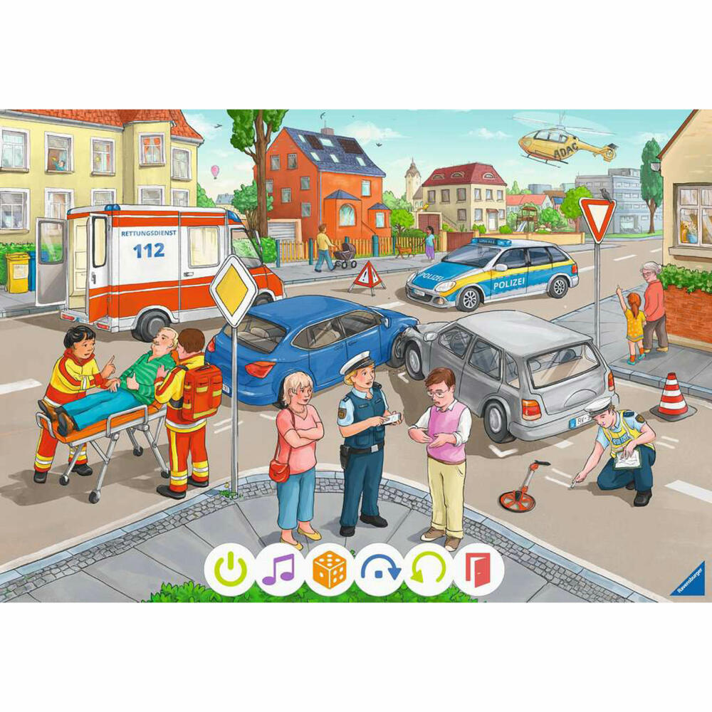 Ravensburger tiptoi Puzzle für kleine Entdecker: Rettungseinsatz, Kinderpuzzle, 2 x 12 Teile, 00133