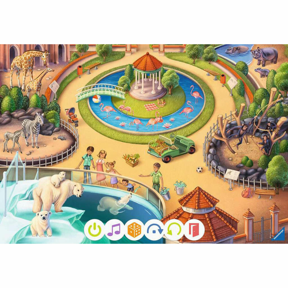 Ravensburger tiptoi Puzzle für kleine Entdecker: Zoo, Kinderpuzzle, 2 x 12 Teile, 00138