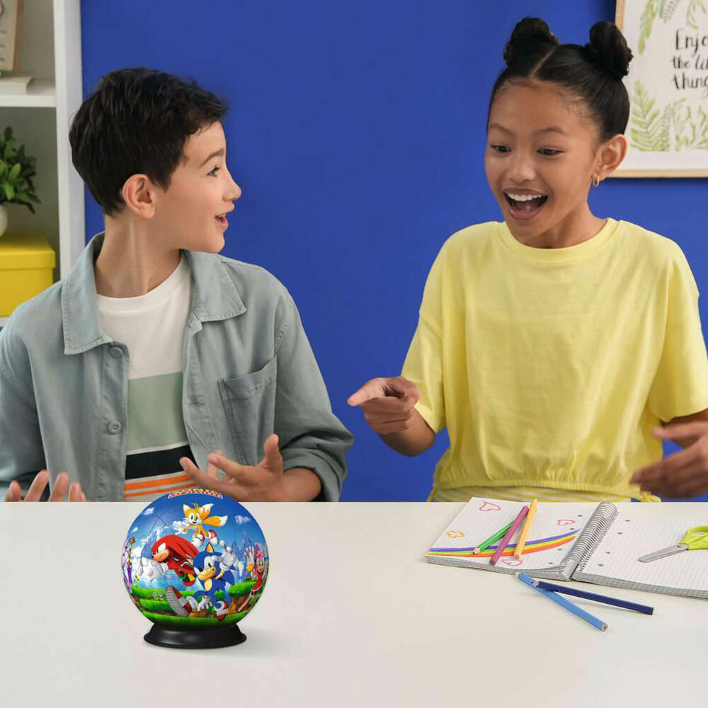 Ravensburger 3D Puzzles Puzzle-Ball Sonic the Hedgehog, Puzzleball, 72 Teile, ab 6 Jahren, 11592