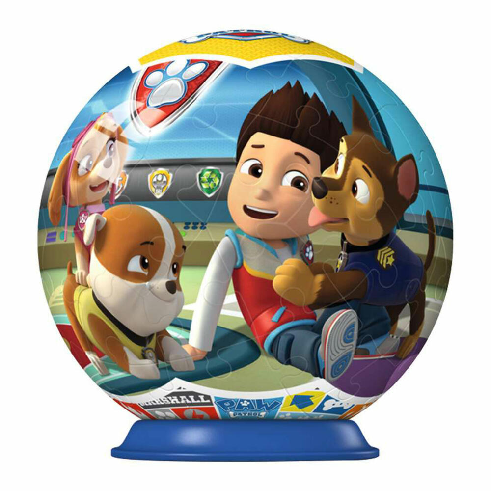 Ravensburger 3D Puzzles Puzzle-Ball Paw Patrol, Puzzleball, 54 Teile, ab 6 Jahren, 11917