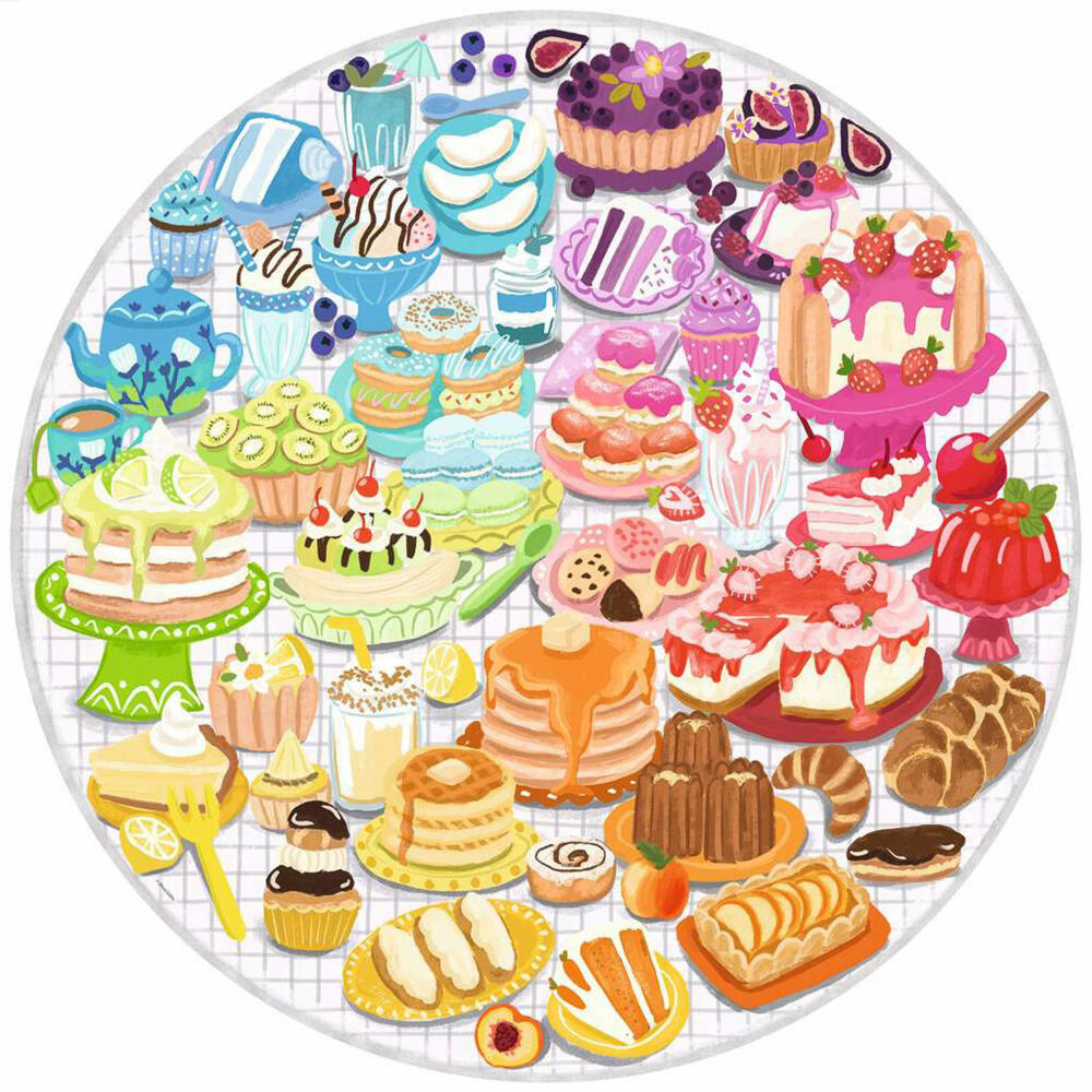 Ravensburger Circle of Colors - Desserts & Gebäck, Puzzle, Erwachsenenpuzzle, 500 Teile, 17171