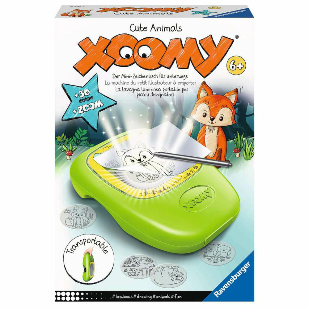 Ravensburger Xoomy Midi Süße Tiere, Zeichenkoffer, Malset, Kreativset, ab 6 Jahren, 18445