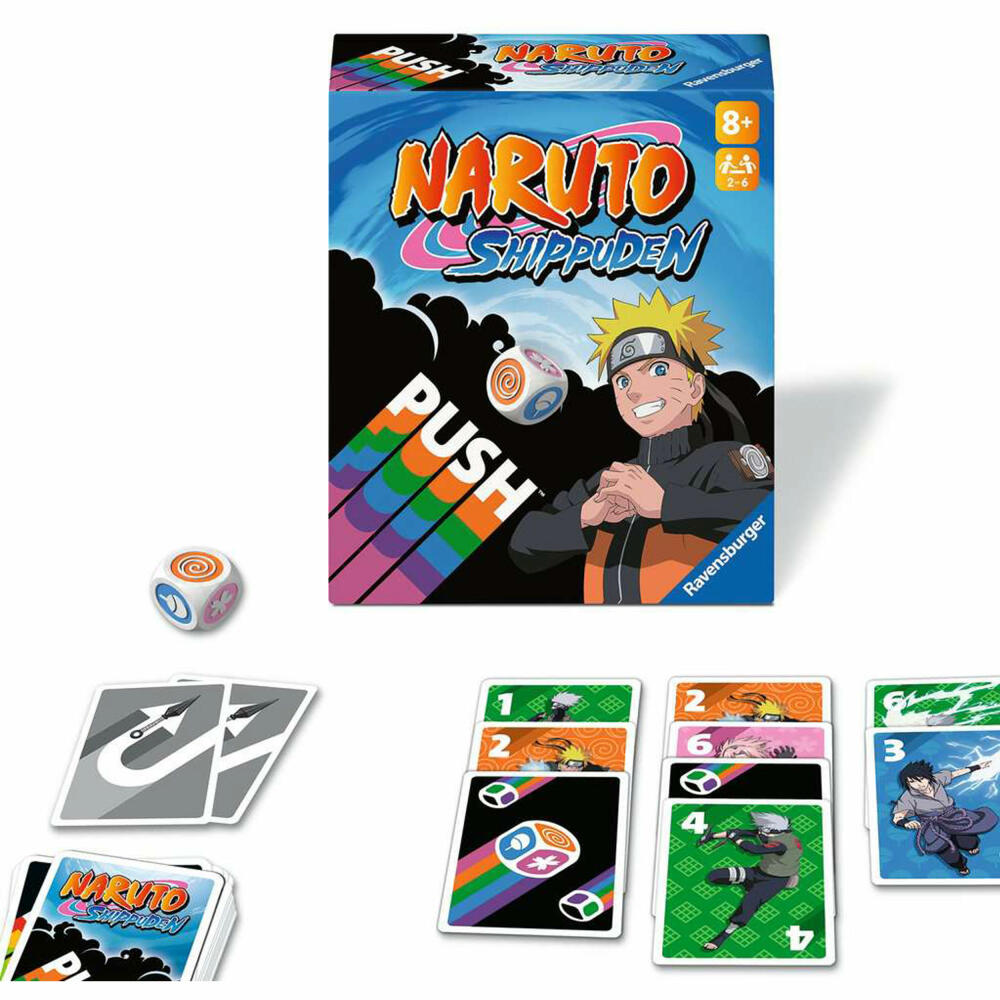 Ravensburger Naruto Shippuden: PUSH, Kartenspiel, Gesellschaftsspiel, ab 8 Jahren, 22888
