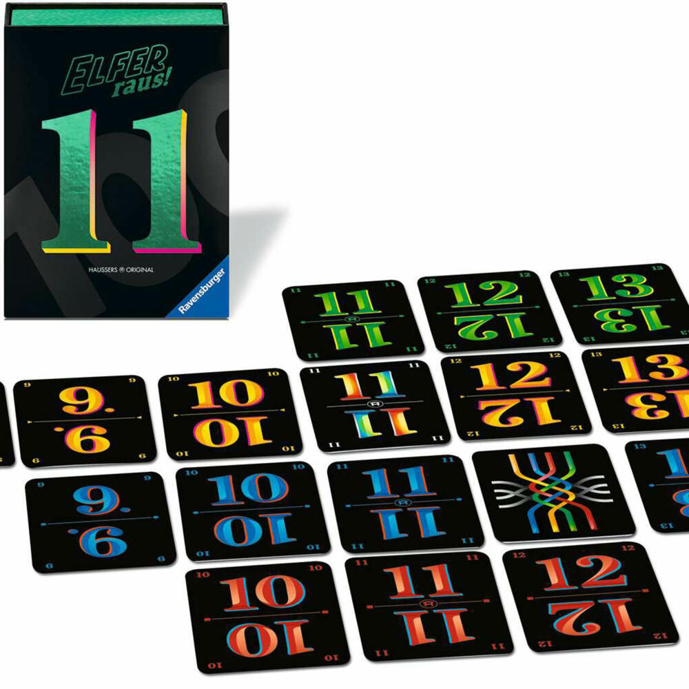 Ravensburger Elfer raus! 100 Jahre Jubiläumsedition, Kartenspiel, Familienspiel, ab 7 Jahren, 23020