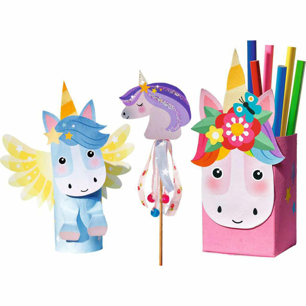 Ravensburger EcoCreate Feiere deinen Einhorn-Geburtstag, Bastelset, Kreativset, ab 6 Jahren, 23675