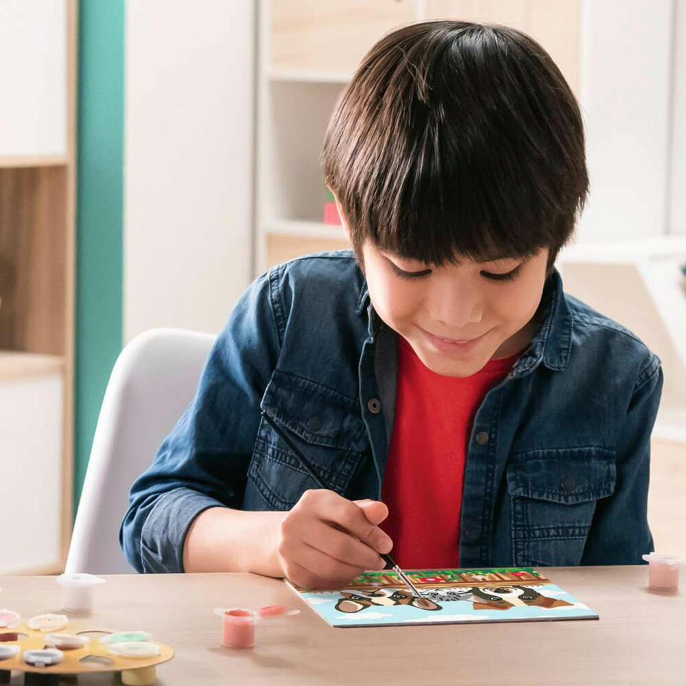 Ravensburger CreArt Hunde und Katze, Malen nach Zahlen, Mal-Set für Kinder, ab 11 Jahren, 23855