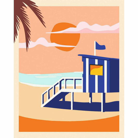 Ravensburger CreArt Strandhaus, Malen nach Zahlen, Malset, 23896