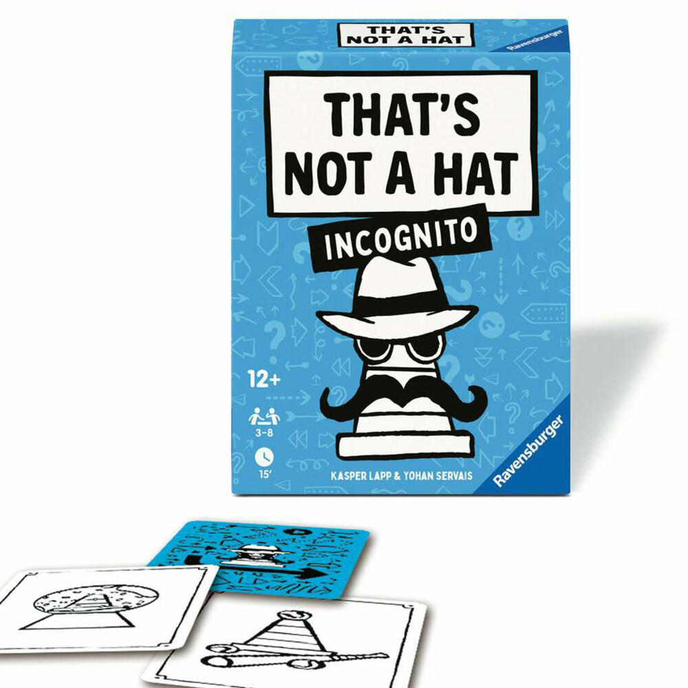 Ravensburger Thats not a hat - Incognito, Kartenspiel, Gesellschaftsspiel, Partyspiel, 24685