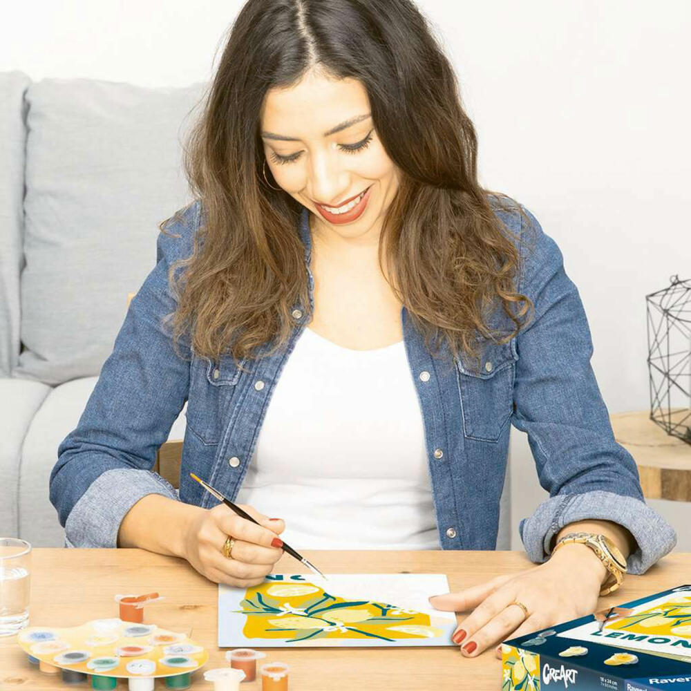 Ravensburger CreArt Zitronen, Malen nach Zahlen, Malset, 25515