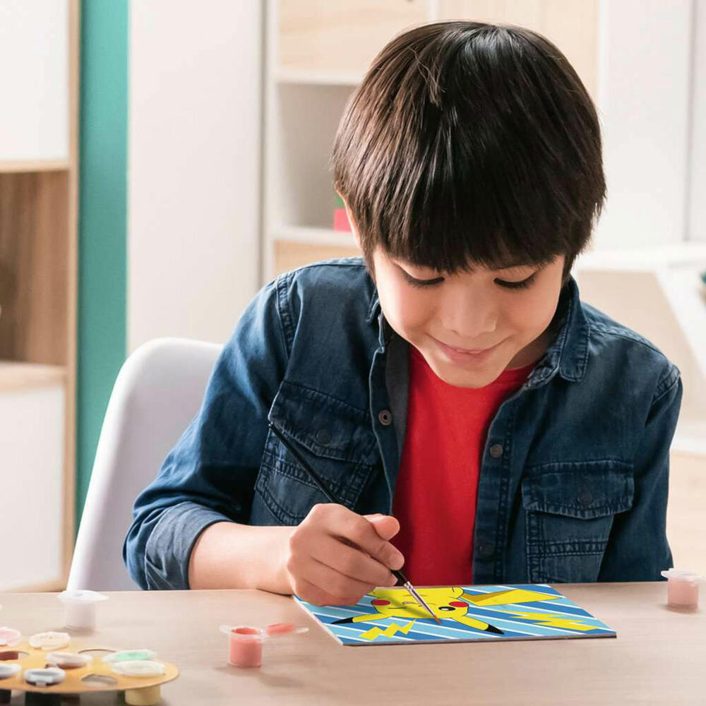 Ravensburger CreArt Pokemon Freches Pikachu, Malen nach Zahlen, Mal-Set für Kinder, ab 9 Jahren, 25557