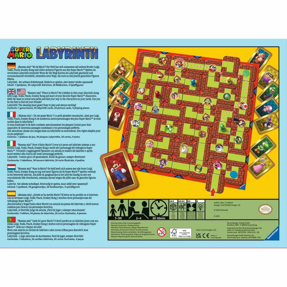 Ravensburger game Super Mario! Labyrinth, for children from 7 years, 26063
